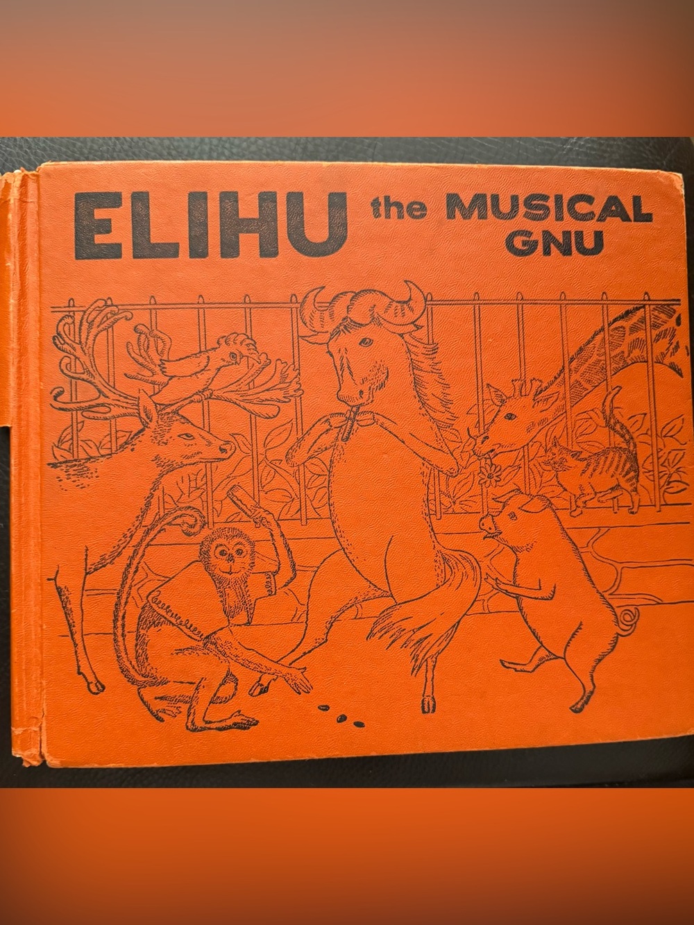 Elihu the Musical Gnu vintage picture book